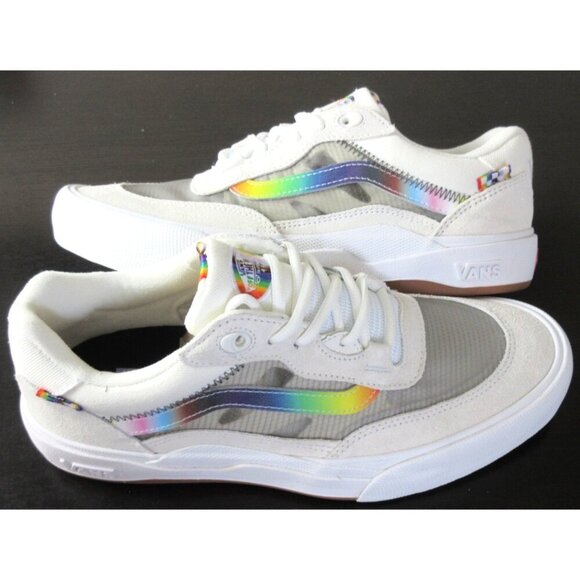 Vans Men's Wayvee 2Gether As Ourselves White Suede Skate Shoes Sizes NIB - Picture 1 of 5